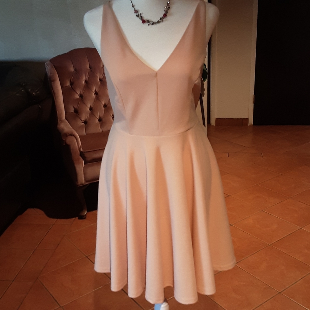 Cream dress Spandex